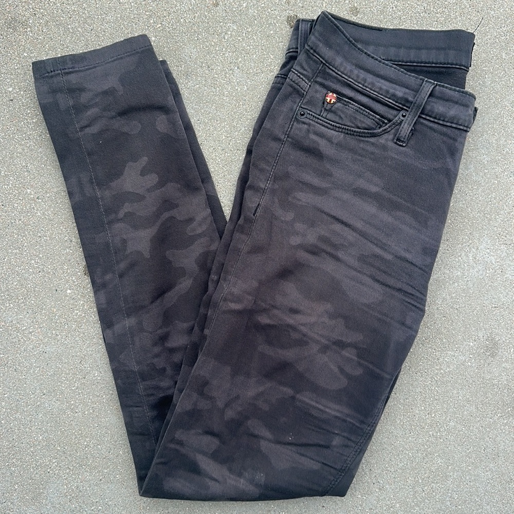 HUDSON | Black Camo Skinny Jeans
